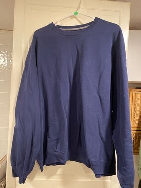 Fruit of the Loom Navy and green Pullover Sweatshirt size 2XL 3:29
